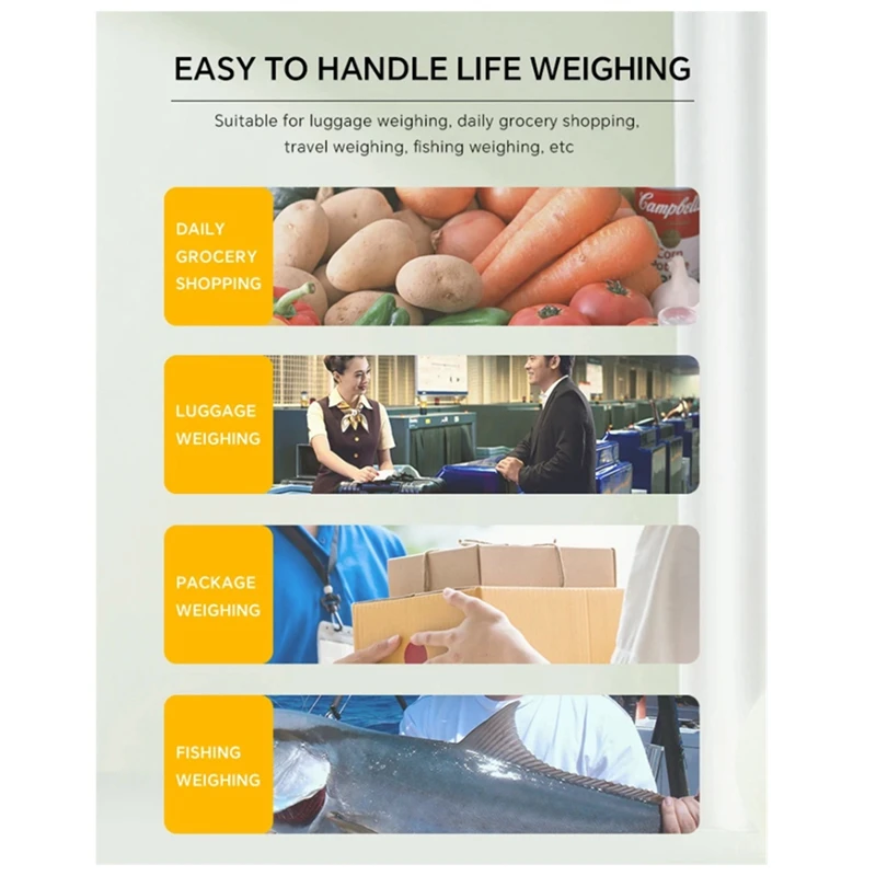 Черные 60 кг/10 г ЖК-цифровые подвесные весы с USB-зарядкой крановые крючком