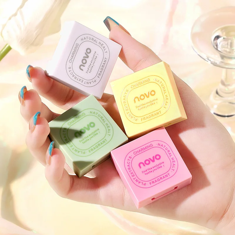 

Solid Perfume Balm Fragrances Fresh Mild Long Lasting Aroma Deodorant Fragrance Body Antiperspirant Square Box with Mirror