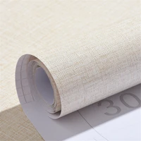 faux light beige grasscloth linen wallpaper peel and stick removable embossed wall sticker self adhesive room wall decoration