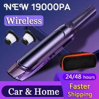 new 19000pa wireless car vacuum cleaner cordless handheld chargeable auto vacuum for home car mini vacuum cleaner dust collector