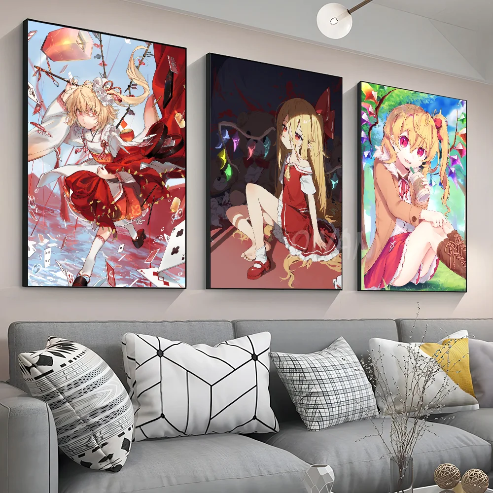 Flandre Scarlet Touhou Project Series плакат наклейки художественные настенные фрески Декор