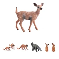 reliable clear line highly detailed home decoration white tail deer fox figurine for office animal statue animal model