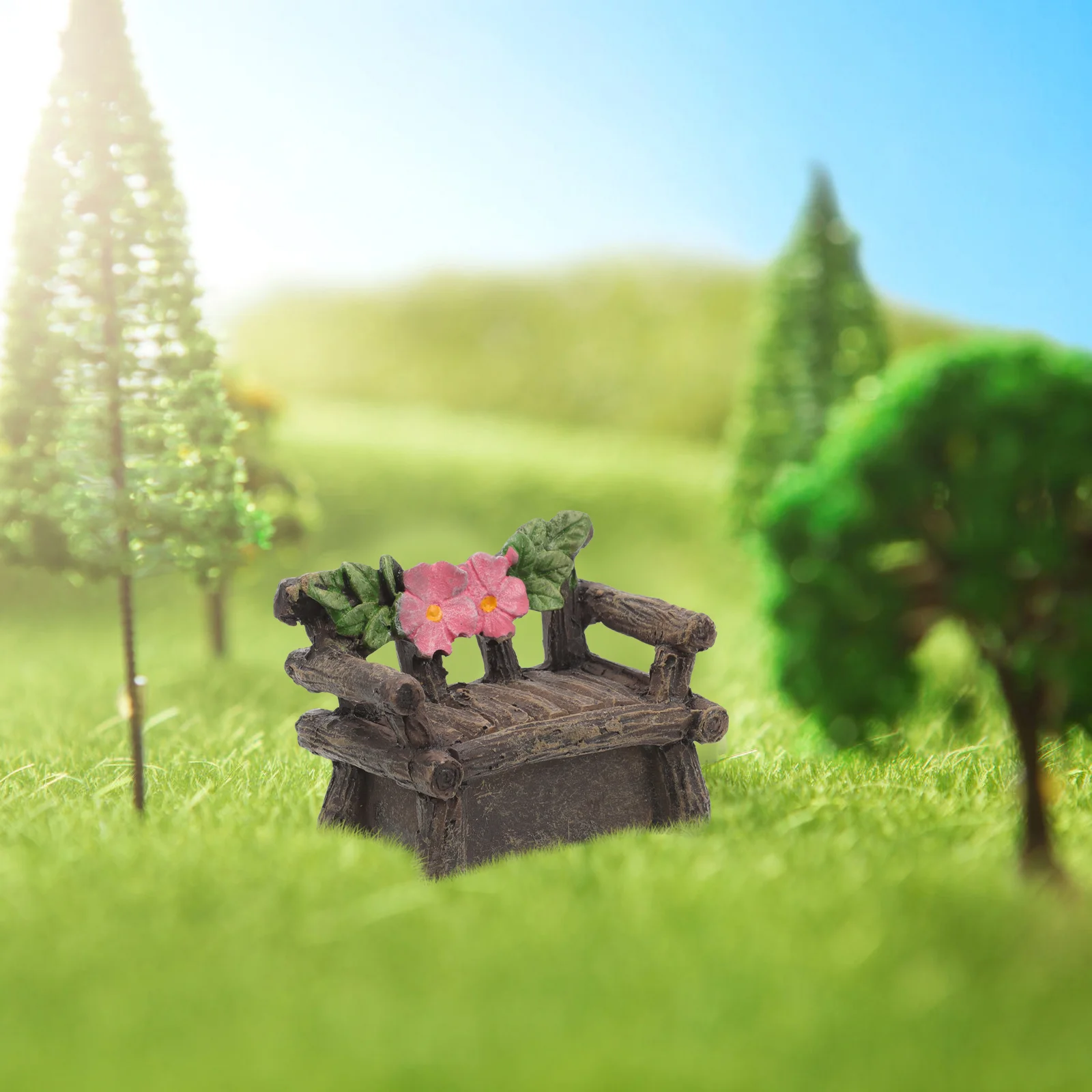 

Miniature House Accessories Fairy Decor Crafts Ornaments Table Chairs Synthetic Resin Furniture