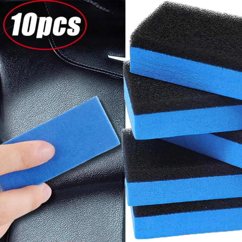 

Car Wheel Cleaning Sponge Auto Paint Surface Sponge Block Waxing Polishing Tire Brush Tools Car Wash Accessories 1/5/10pcs