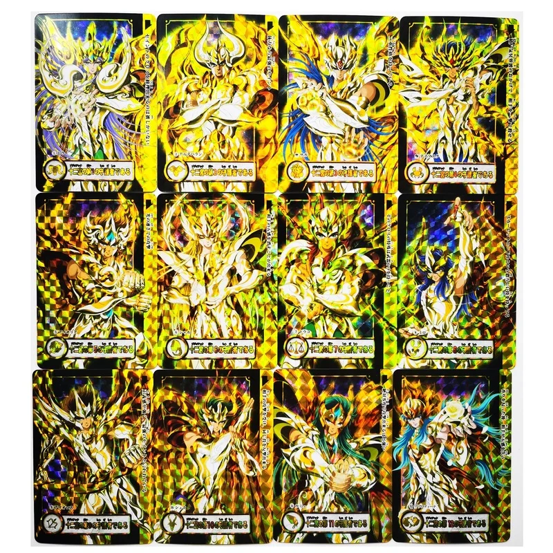 

12pcs/set Saint Seiya Golden Zodiac Twelve Gold Golden Soul Toys Hobbies Hobby Collectibles Game Collection Anime Cards