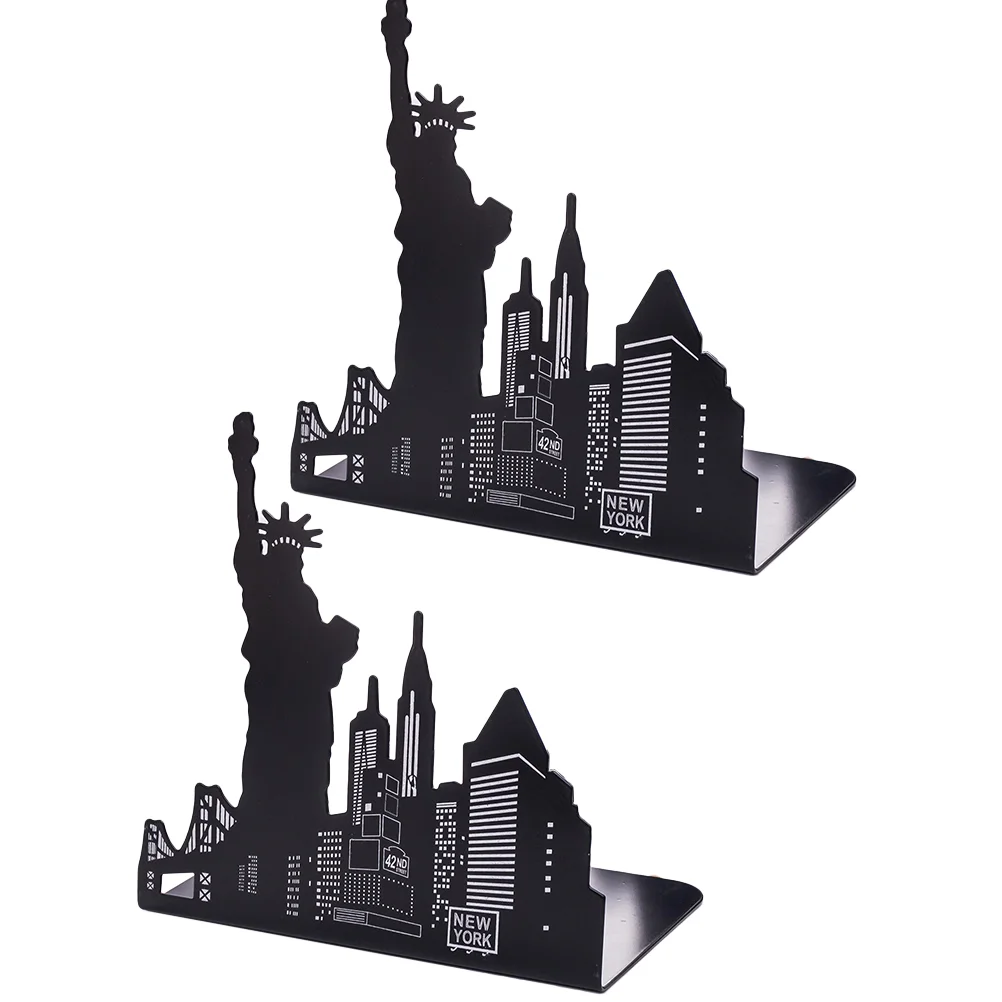 

1 Pair Compartment Bookshelf Bookends Book Holders for Shelves File Storage Bookshelf Book Shelves Funny Bookends