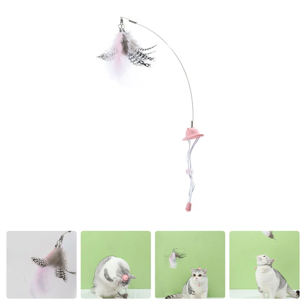 

Interactive Cat Cat Plume Wand Indoor Cat Wand Kitten Teaser
