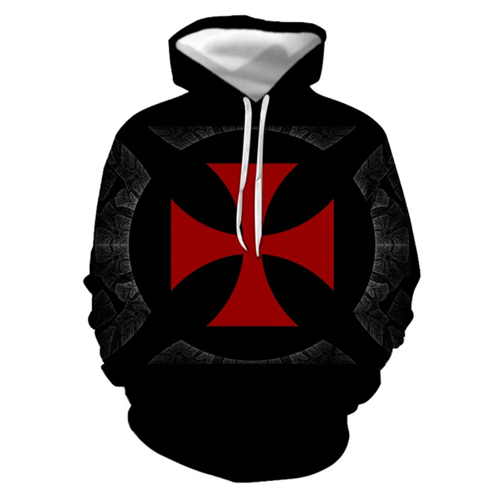 

Crusader Knight Medieval Armor 3D Printed Men hoodies Knights Templar Harajuku hoodie Fashion Sweatshirt Casual jacket Streetwea