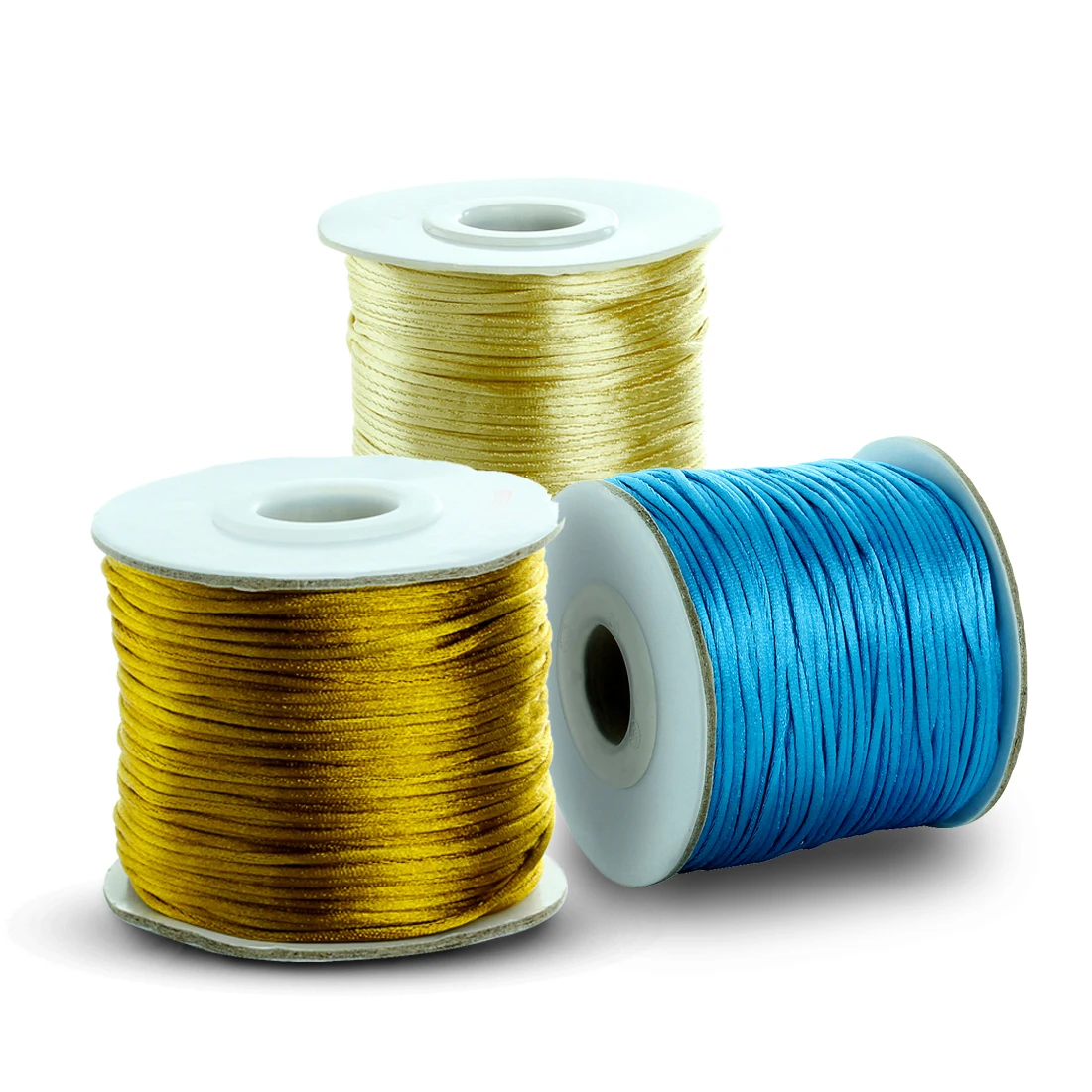 50-80yards/Roll 1/1.5mm Korean Silk Thread Chinese Knot Cord Accessories for DIY Bracelet Necklace Handmade Stitched Tassel - купить по