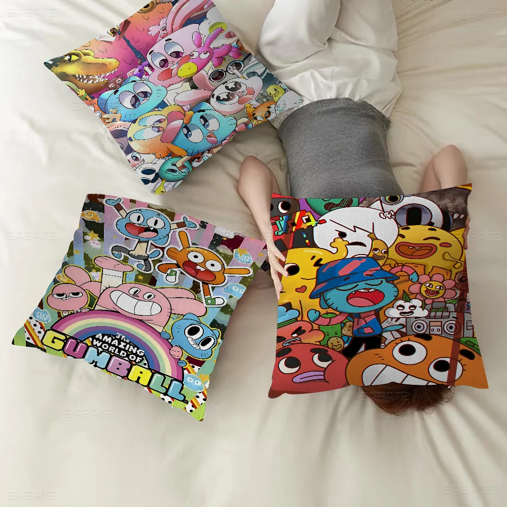 Чехол для подушки Amazing World с рисунком G-Gumball автомобильная наволочка дивана