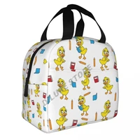 cute duck animal cartoon insulated lunch bags print food case cooler warm bento box for kids lunch box for school