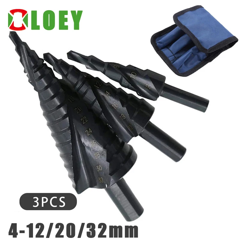 

Набор ступенчатых Сверл из быстрорежущей стали с кобальтом, 4-32 мм, азот, высокоскоростная стальная спираль для металла, конус, треугольный х...