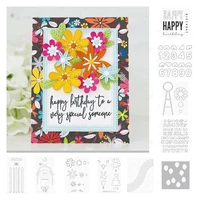 2022 farm faces barn windmill wildflowers happy swish birthday frosted alphabet numbers wish big cut dies balloon party stencils