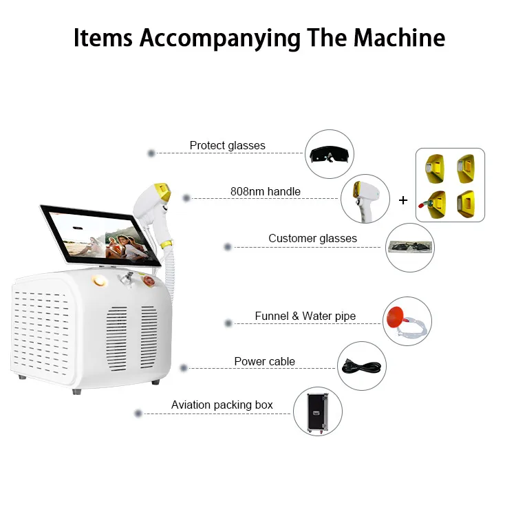 Уникальная запатентованная дезинфекционная sterllization755 нм 808 1064 диодный лазер для