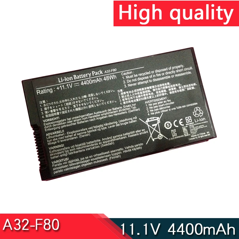 A32-F80 Аккумулятор 11 1 В 4400 Втч для ASUS F80L F80Q F80S F81 F81E F83 F83E F83S K41 K41E K41S N60 X61 X61G X82 X82C X85 X85E X88