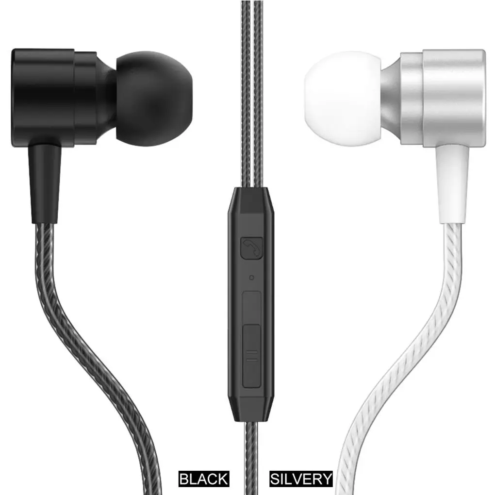 

Wired In-ear Earphone Volume Adjustable Bass Sound Music Earbuds Sport Earphones Noise Reduction Headphone for
