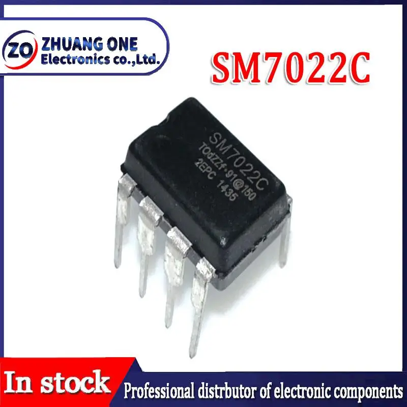 5 шт./партия, чип управления питанием SM7022 SM7022C DIP-8