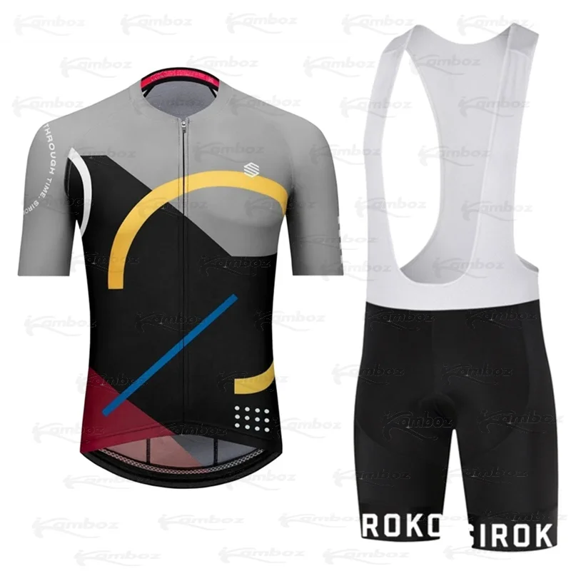 

SIROKO Team Bicycle Team Cycling Jersey Sets 2022 Men's Short Sleeves MTB Maillot Ciclismo Summer Quick Dry Cycling Clothing Kit