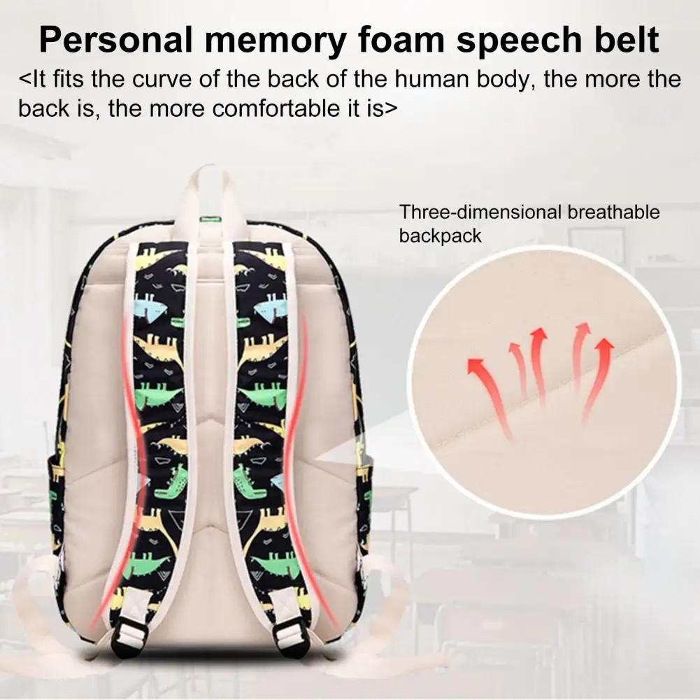 

Book Storage Wear-resistant Multipurpose Backpack Lunch Pen Bag for Primary School Students