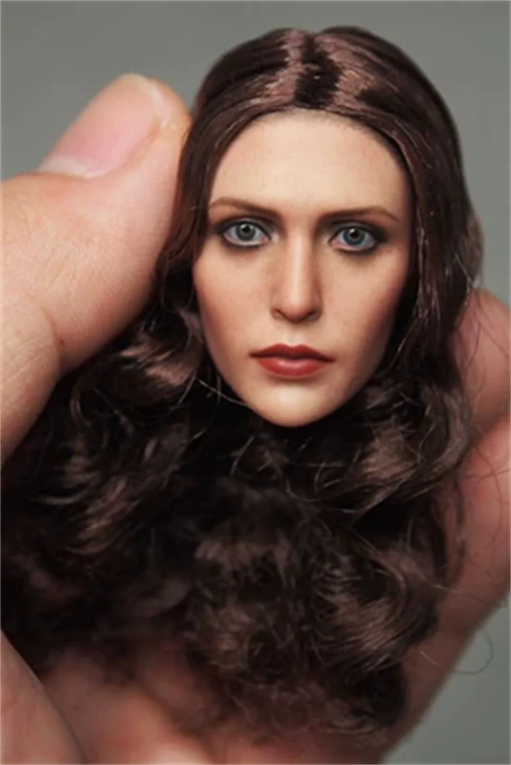 

Elizabeth Olsen Female Head Sculpt Normal /Red Eyes Version Doll 1/6 Scale 12'' Action Figure Body Movie Model Hobbies Toys