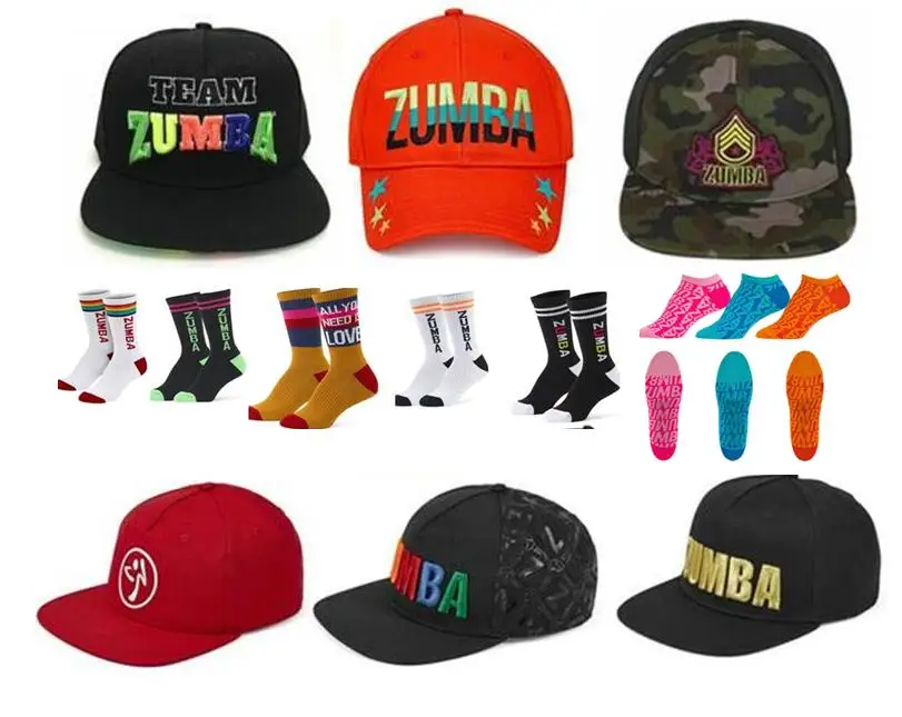 Облегающий ZUMBA ACC женский Трикотажный Хлопковый zumba фитнес модный браслет шляпа и