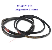 1pcs b225023002350 2750mm b type v belt black rubber triangle belt industrial agricultural mechanical transmission belt