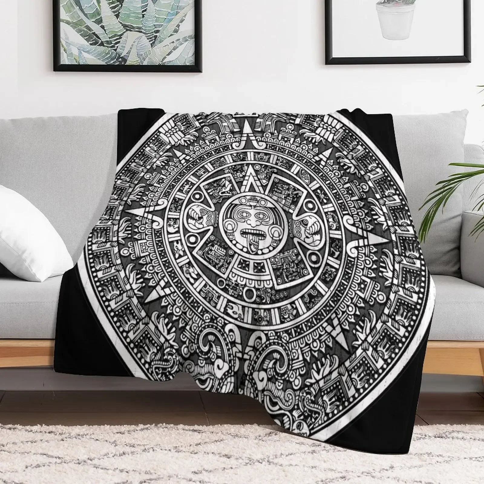 Ацтекский календарь одеяла и многофункциональные для дивана