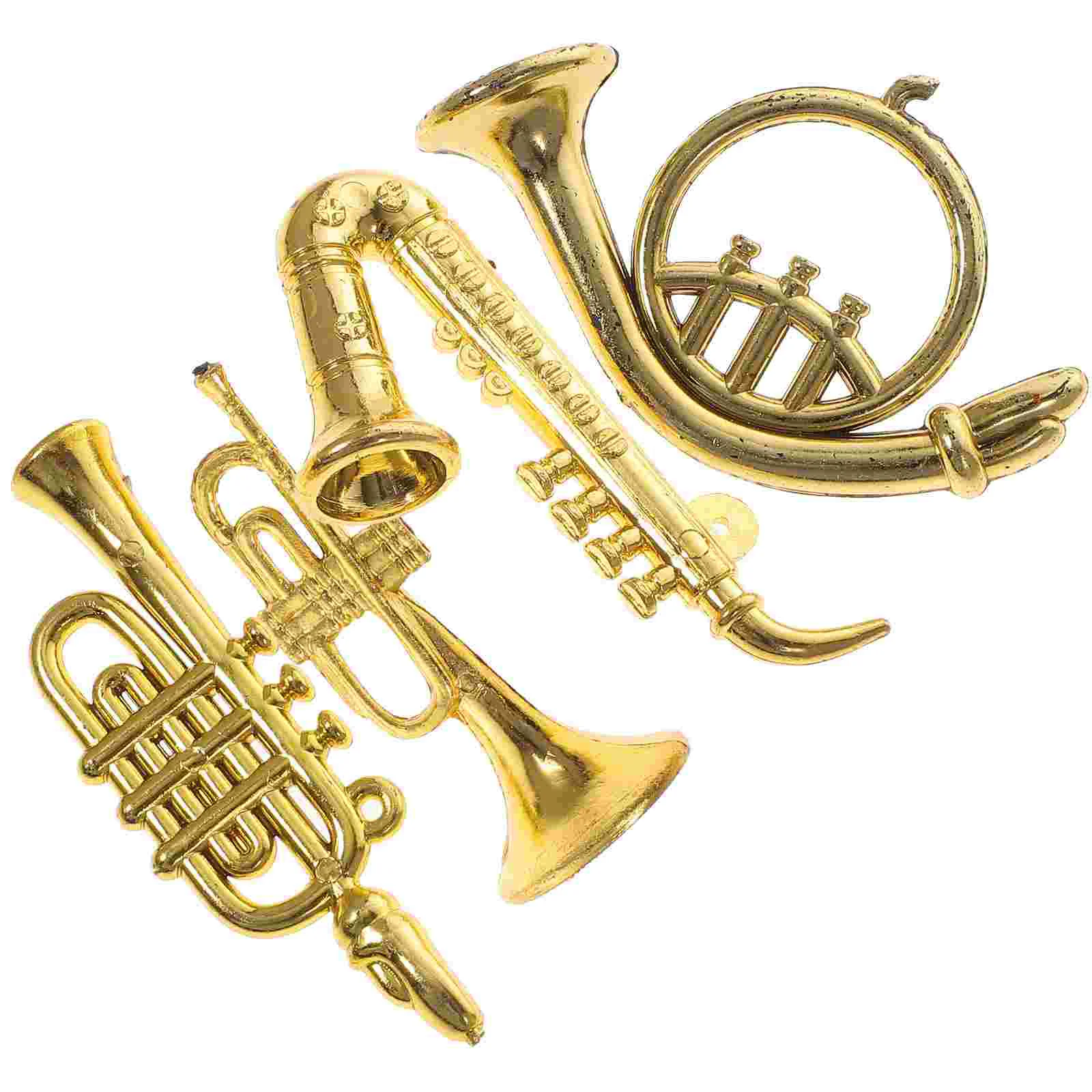 

Model Mini Instrument Saxophone Musical Miniature Trumpet 3D Toy Kidsinstruments Trombone Toys House Ornament Clarinet Classical