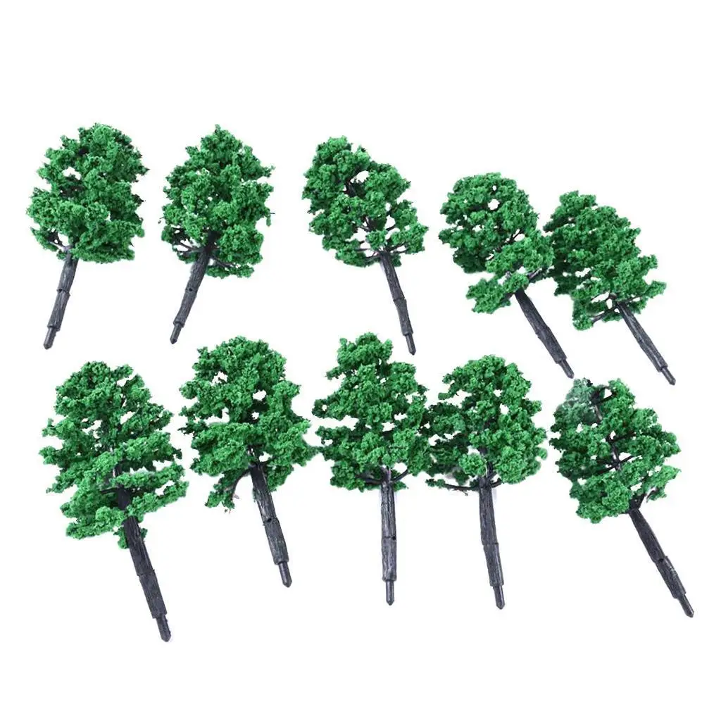 

10 Pcs Tree Model For Landscape Diorama Scenery Building Auxiliary Material 8cm