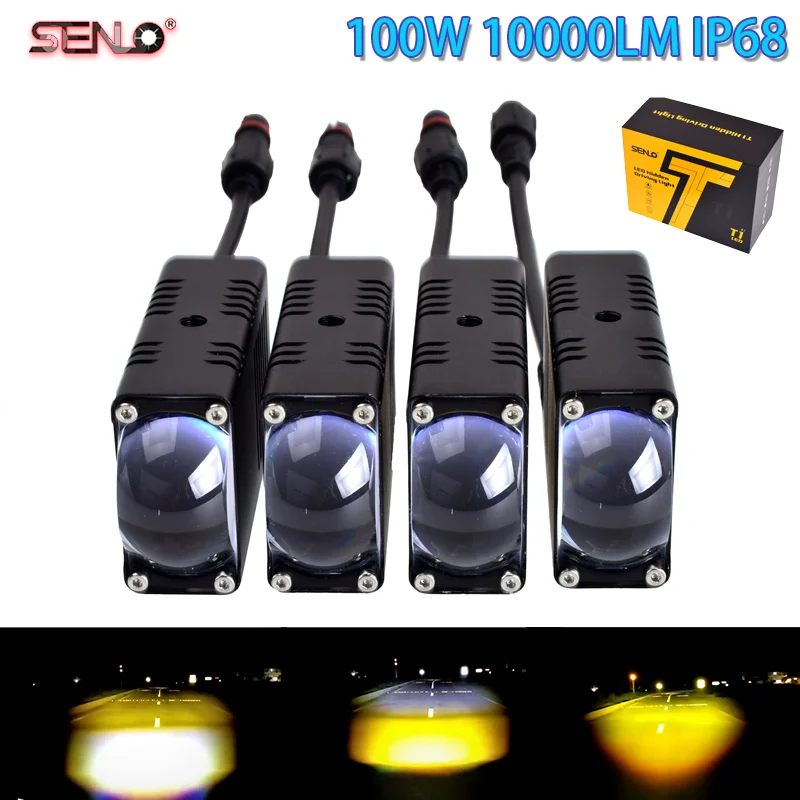 Суперъяркая светодиодная фара для езды на мотоцикле 50 Вт 6000 лм 3000k/k