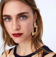 2020 new fashion manifesto earrings big metal geometric pendants earrings for women pendants earrings drop bohemian