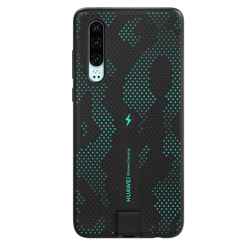 Original HUAWEI P30 Wireless Charging Case Official Huawei CNR216 TUV Qi 10W Magnetic Back Cover Supports Car Mount ELE-L09/L29