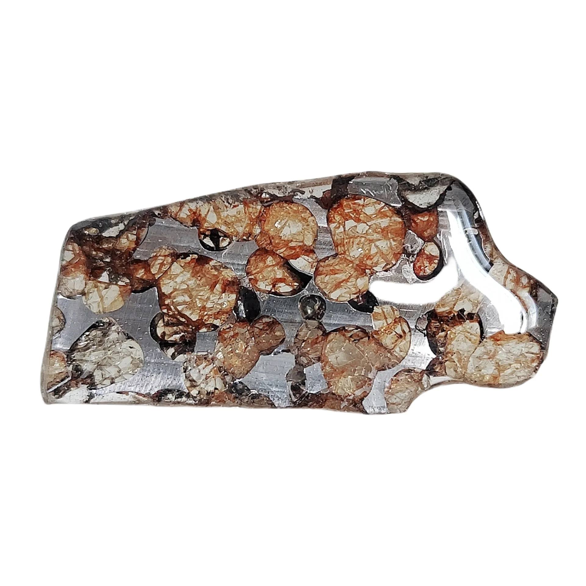 5 1 г Seymchan Pallasite ломтики оливкового метеорита образец натурального нарезанная