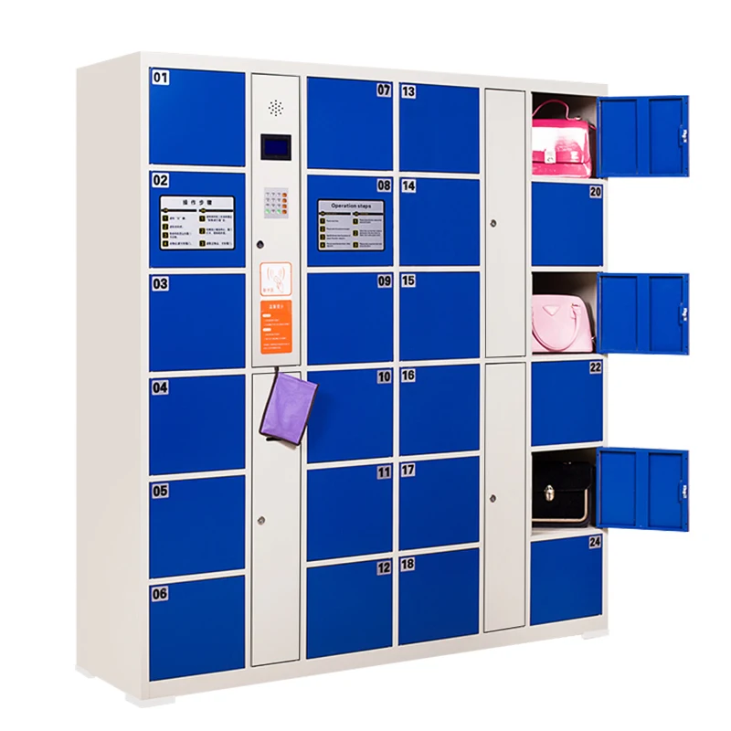 

Barcode QR code Electronic Outdoor Storage Cabinet For Supermarket Mall Locker