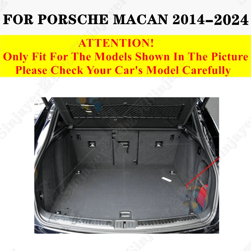 Коврик для багажника автомобиля Porsche Macan 2024 2023 2022 21 20 2019-2014 Задняя подкладка груза