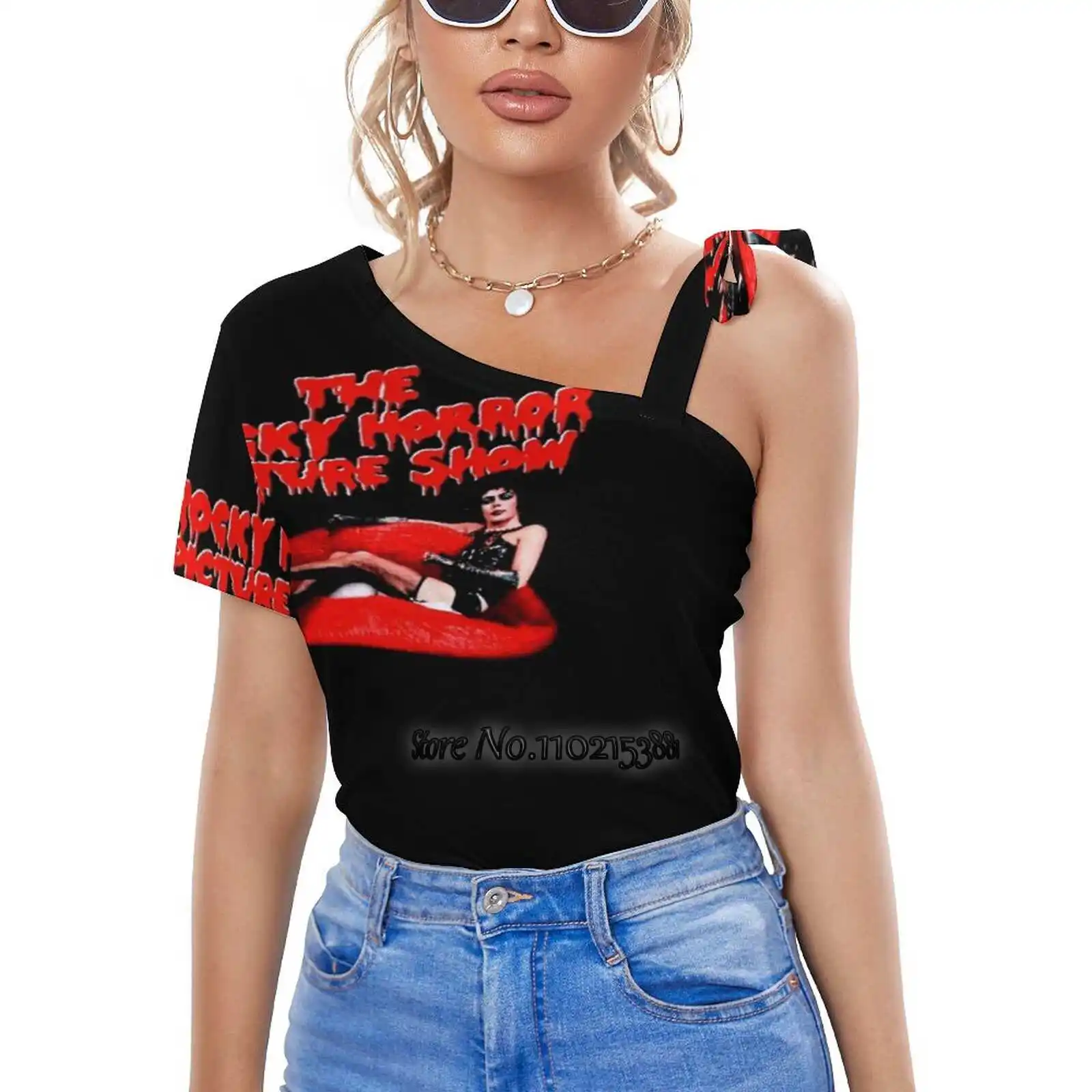 

Женские футболки с рисунком из «страшных картин», модные топы с принтом, футболка с графическим рисунком в стиле Харадзюку, футболка с корот...