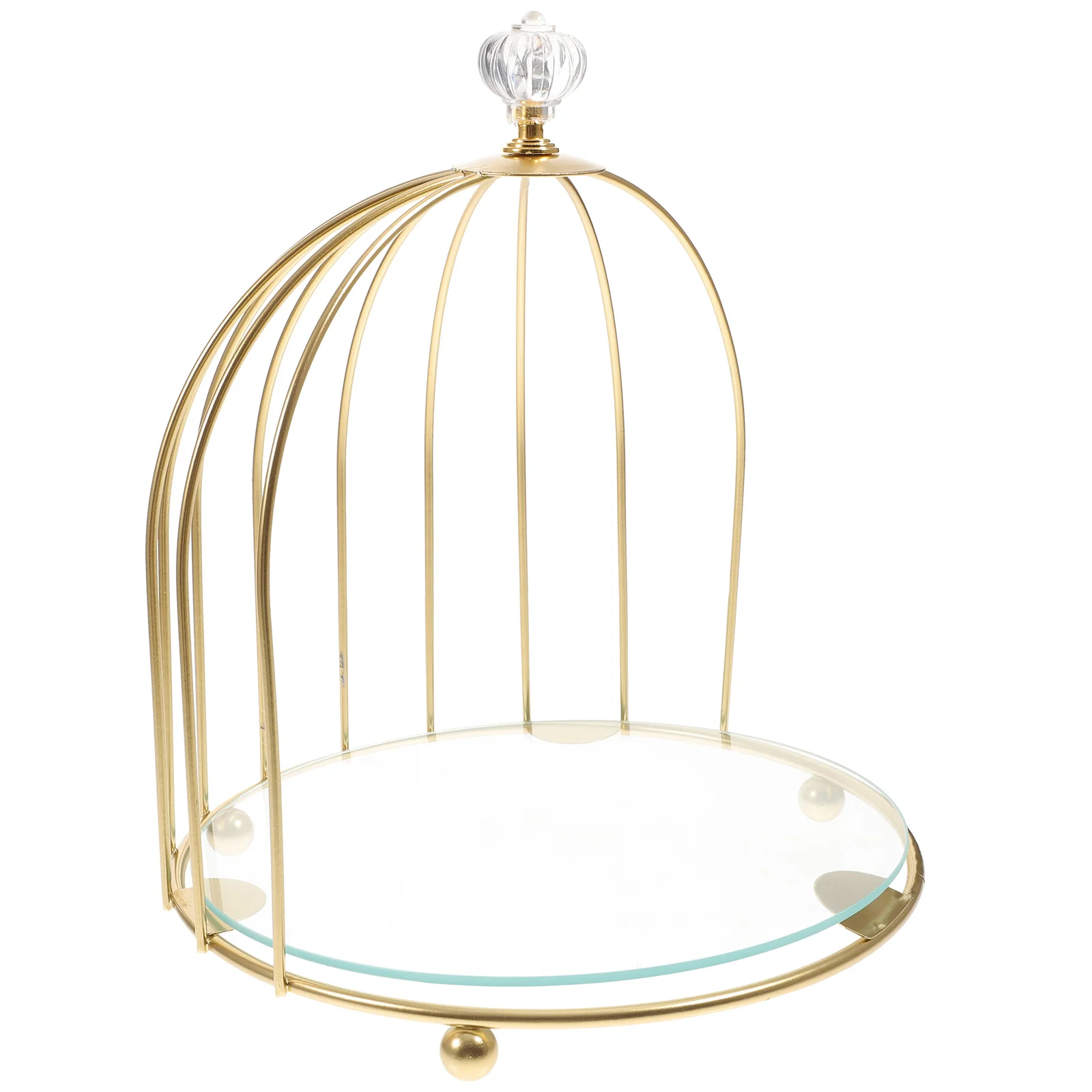 

Stand Cake Cupcake Display Dessert Tray Wedding Cage Bird Serving Holder Gold Stands Towerorganizer Pastry Table Birdcage Plate