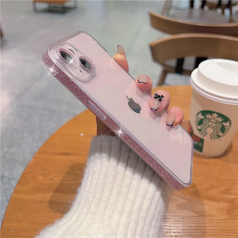 

Transparent anti-drop lens all-inclusive silicone thin soft heat dissipation mobile phone case