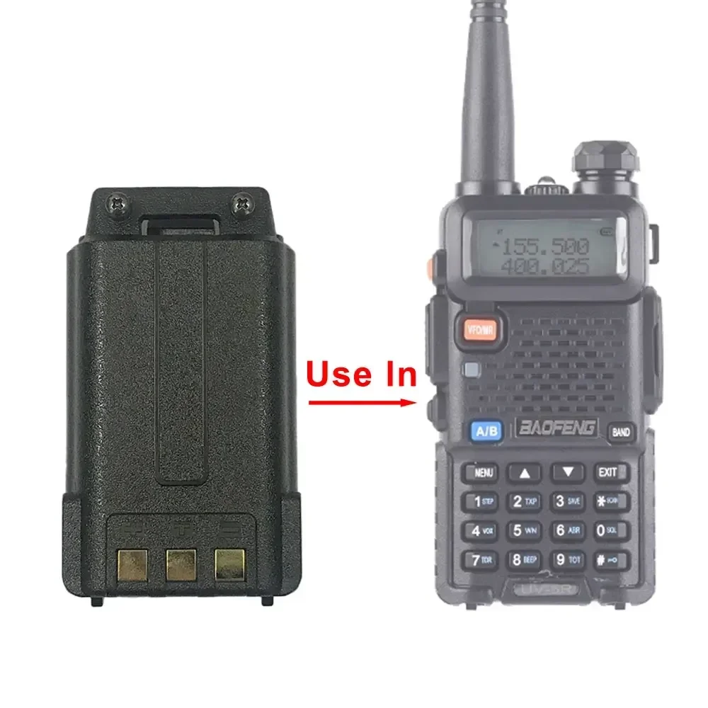 Оригинальный аккумулятор для Baofeng UV-5R 3800 мАч BL-5L 7 4 В порт зарядки TC аккумуляторы