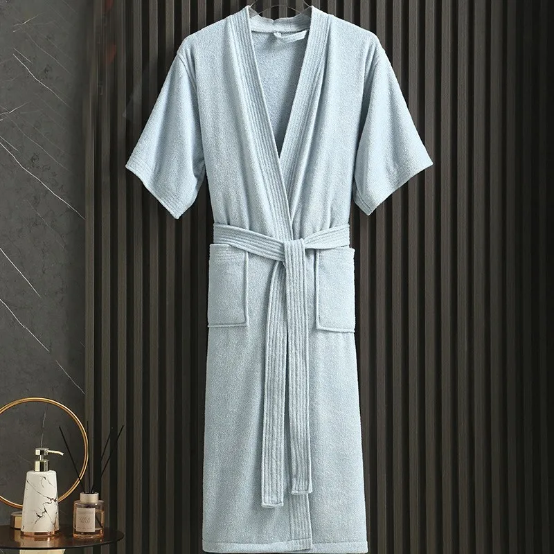 Летняя махровая одежда с коротким рукавом унисекс для влюбленных мягкая женская