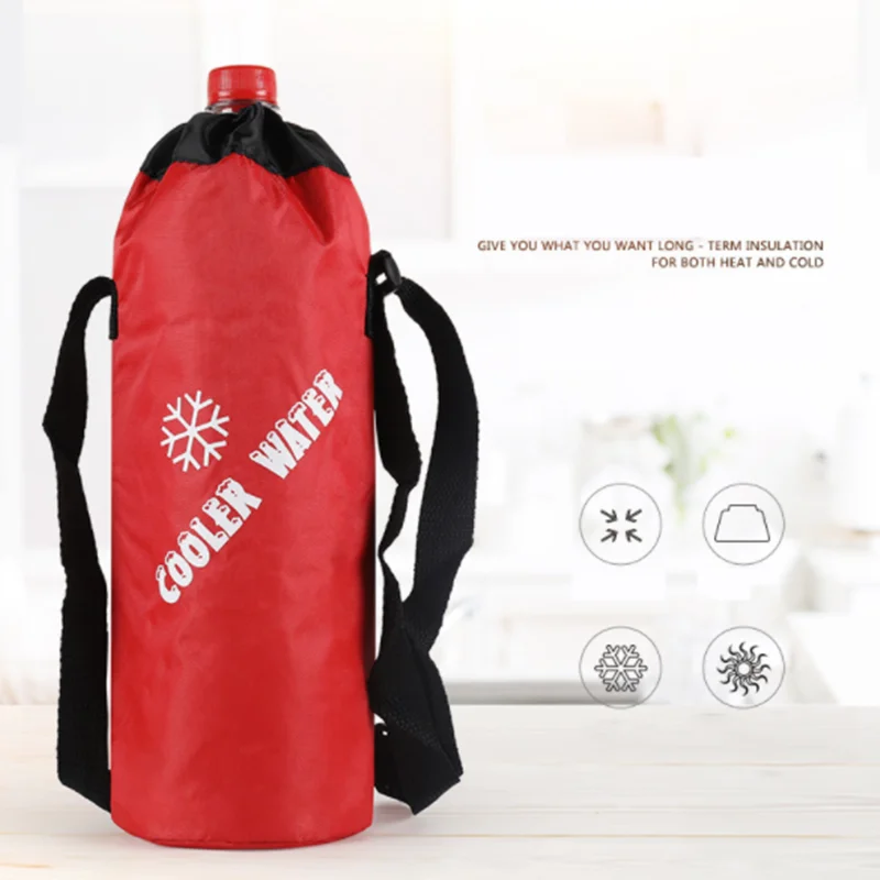

Water Bottle Cooler Tote Bag Universal Water Bottle Pouch High Capacity Insulated Cooler Bag Outdoor Traveling Camping Hiking