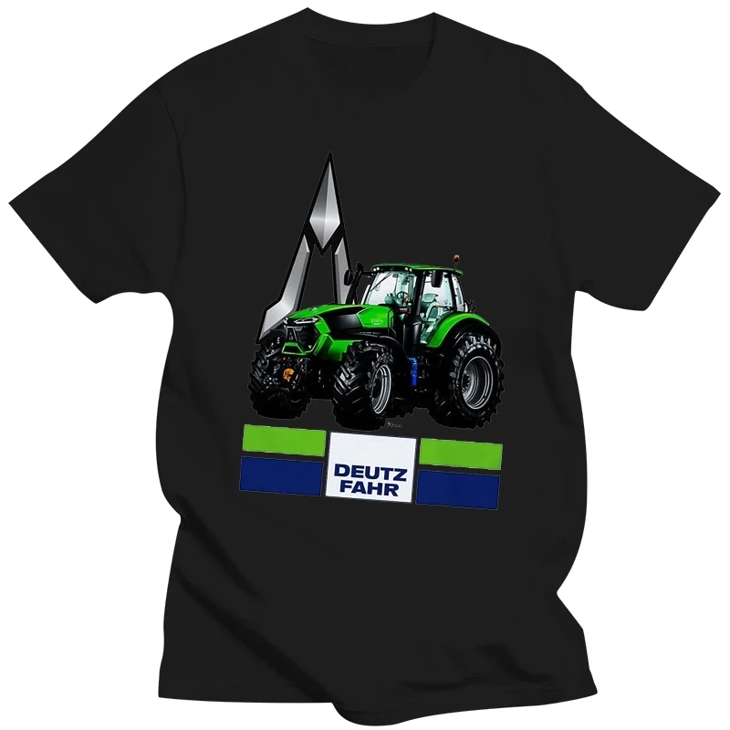 

Белая мужская футболка с принтом Deutz Fahr