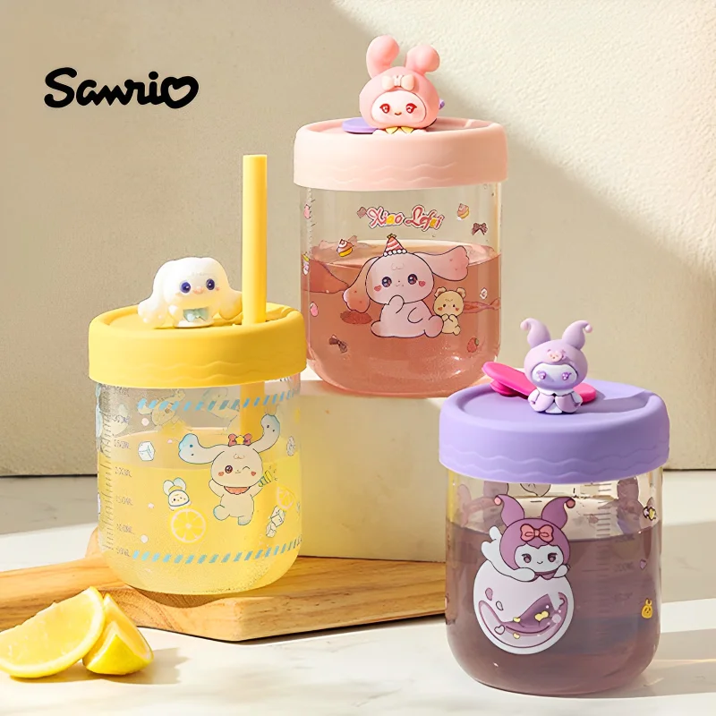 

Новый аниме Kawaii Sanrio Kuromi Glass Cinnamoroll My Melody школьница большой емкости домашняя молочная Соковыжималка подарок на день ребенка