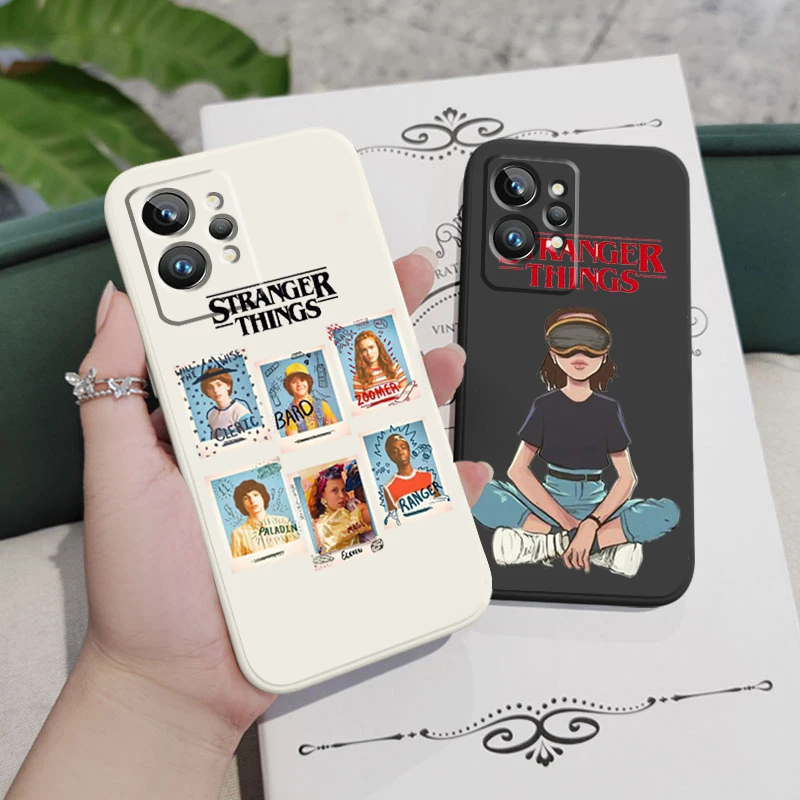 

Stranger Things Luxury Girl Liquid Rope Phone Case For OPPO Realme 50A 50i Q3S Q5i C21Y C11 GT Neo3 Neo2 9 9i 8 8i 7 Pro Plus