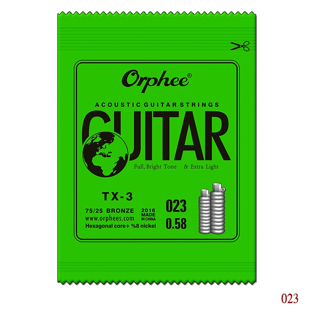 Высококачественная гитарная струна с шестиугольным сердечником Orphee из