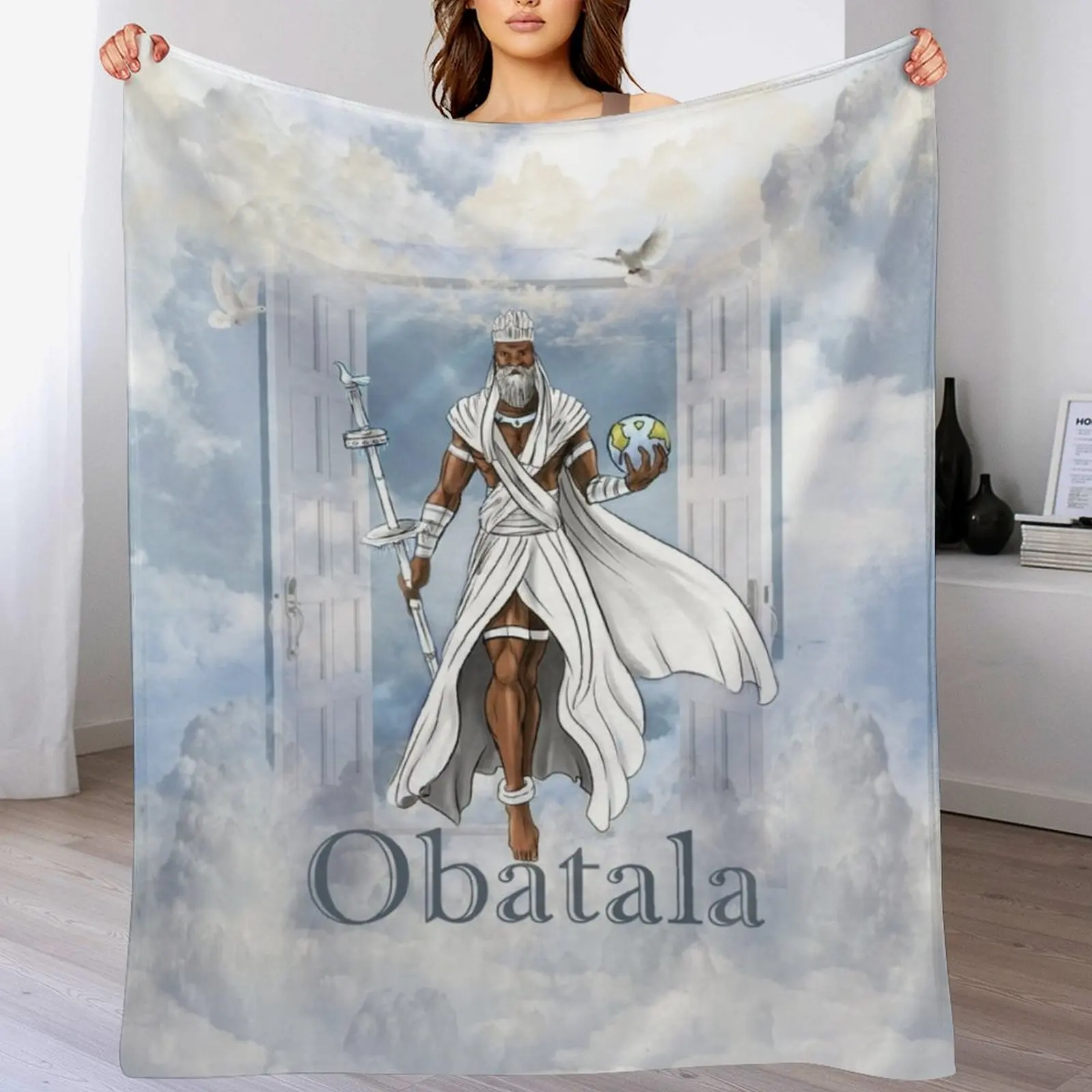 Obatala Бог творчества и мудрости в Yoruba Pantheon покрывало роскошные брендовые дорожные