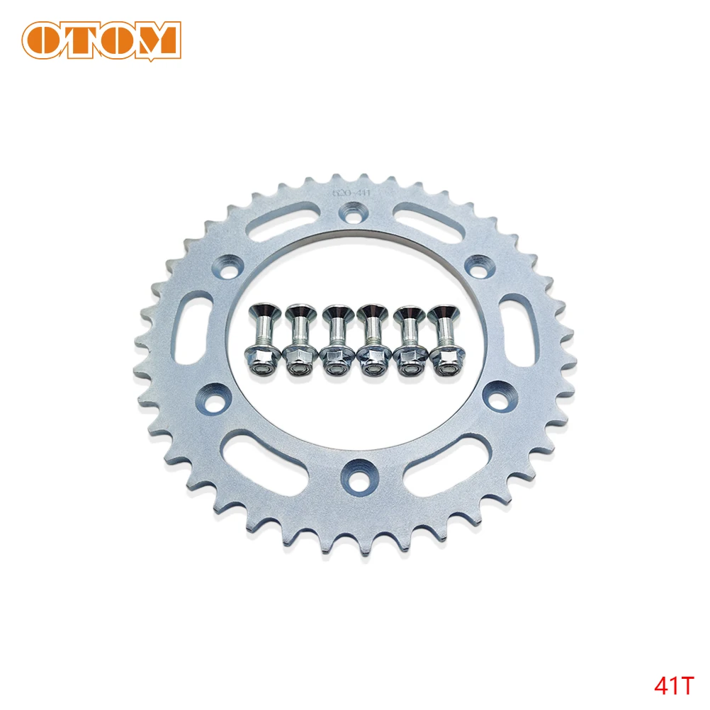 

Цепь для мотоцикла OTOM 41T 45T 46T 47T 49T 52T, задняя стальная цепная Звездочка для KTM EXC EXCF SXF XCW SMR LC4 125 250 350 450 525 690