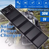30w foldable solar panel sun power solar cells charger battery 5v usb protable solar panels for smartphone camping