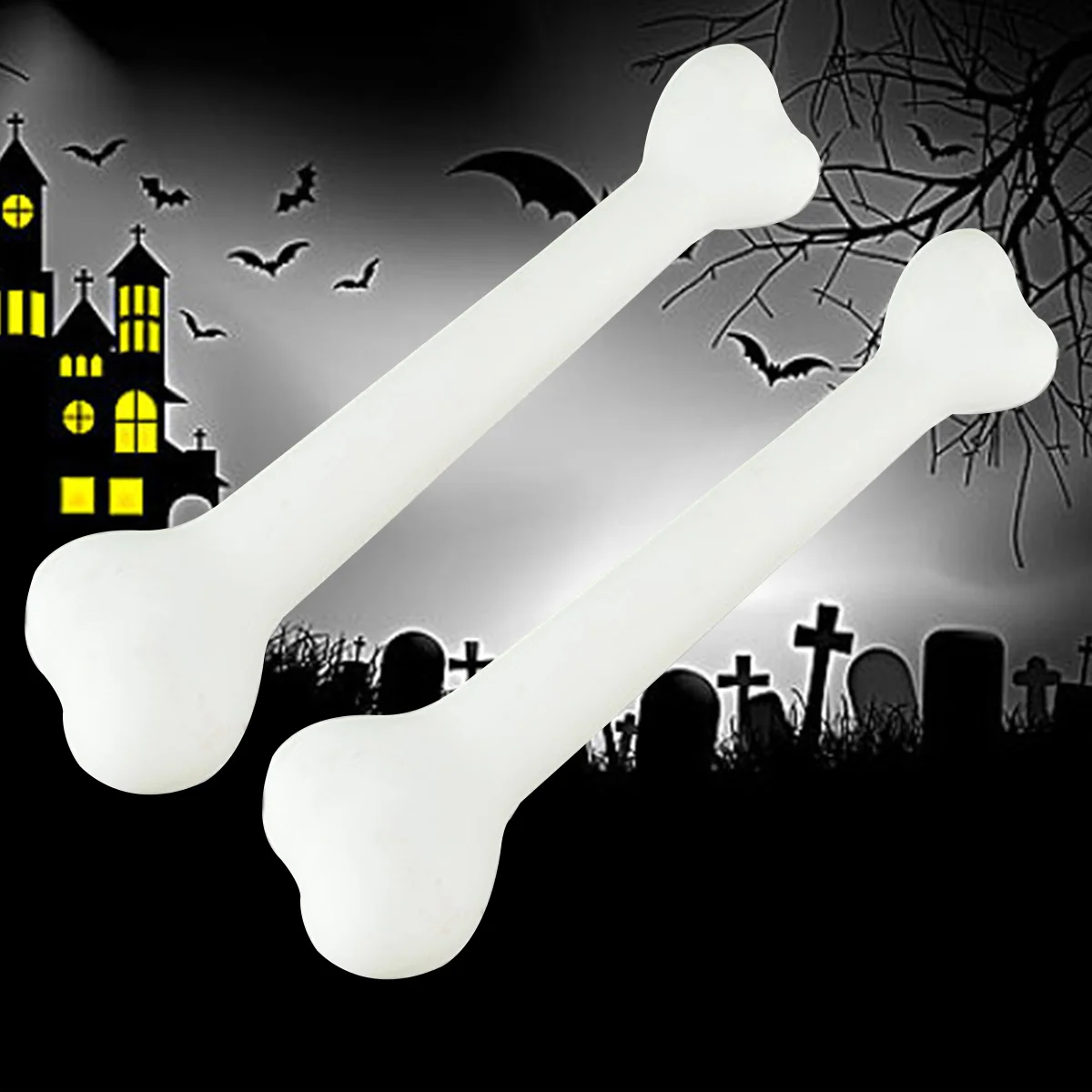 

Bones White Creepy Simulation Human Bones for Party Supplies Ornaments Halloween decorations Zombie