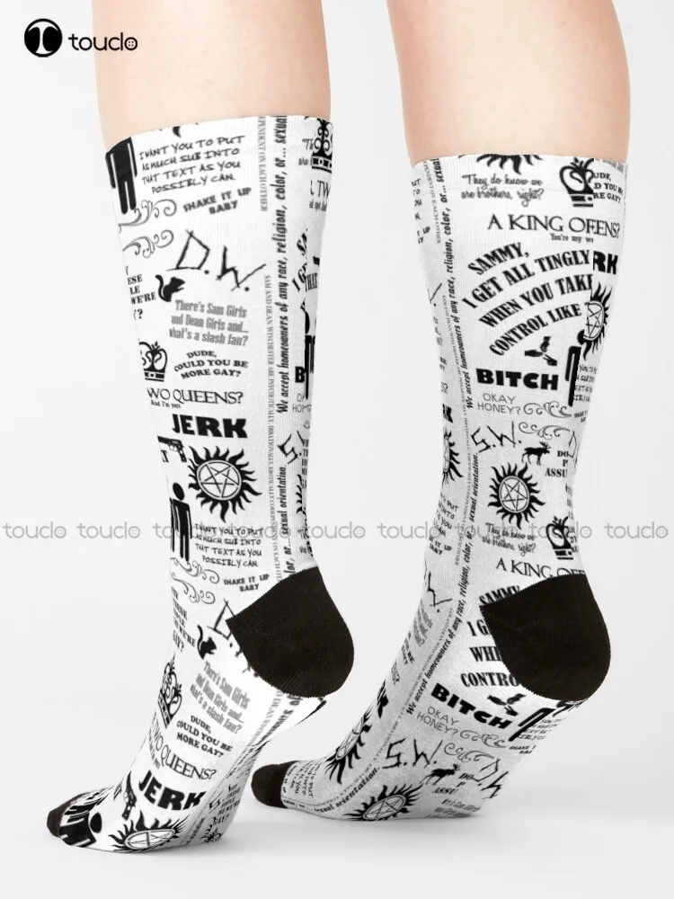 

Wincest Love Sam And Dean Winchester Brothers Supernatural Socks Anime Socks Unisex Adult Teen Youth Socks Hd High Quality Art